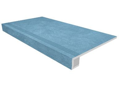 Комплект (Ступень SR03 (33x120) непол. (прямоугол. бортик) + Подступенок (14,5x120)) матовый фото Комплект (Ступень SR03 (33x120) непол. (прямоугол. бортик) + Подступенок (14,5x120)) матовый