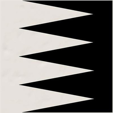 Декор Grinyon Blanco Negro Vives 20x20 глянцевый керамический