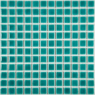 Мозаика PW2323-11керамика 30х30 см глянцевая чип 23х23 мм, бирюзовый