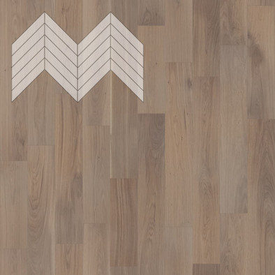 Паркетная доска Lab Arte Chevron Дуб Натур Беж лак французская елка 600/510х90х14/3/45°