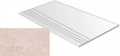 Ступень фронтальная Peldano Delta Crema Antideslizante 60x60 керамогранит антискользящая (grip), матовая фото Ступень фронтальная Peldano Delta Crema Antideslizante 60x60 керамогранит антискользящая (grip), матовая