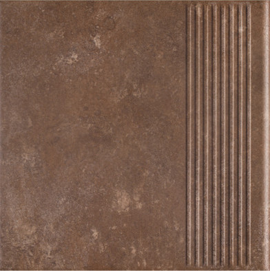 Ступень фронтальная Ilario Brown Stopnica Prosta 29,5х29,5 клинкер матовая Paradyz Ceramika 00000085356