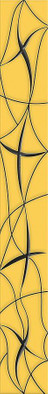 Бордюр Vela Ochra Stella Azori 6.2x50.5 глянцевый керамический