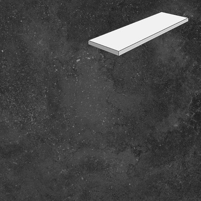 Ступень угловаятлофт Black 33х60 керамогранит матовая Lifebrick Limestone