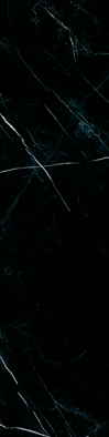 Бордюр Imperial Marquina Black Rett Matt 7.5х30 Energieker матовый А007560