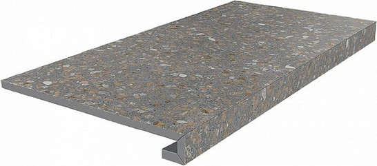 Ступень фронтальная SG632220R/GCF клееная Терраццо Коричневый  33x60x0,9 керамогранит матовая Kerama Marazzi