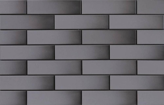 Клинкерная Glazed Facade Grapfite 24.5х6.5 Cerrad рельефная настенная плитка