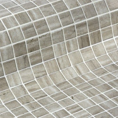 Мозаика Ezarri Creamstone 50 Safe стекло 36.5х36.5 см матовая, антислип чип 50х50 мм, бежевый