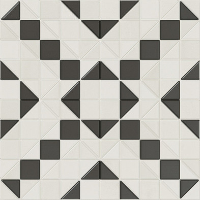 Керамогранит Like Black and White 28x28 Wow матовый напольный 130014