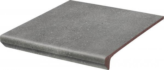 Ступень фронтальная Mattone Sabbia Grafit Kapinos Stopnica Prosta B1a 30х33 клинкер матовая Paradyz Ceramika