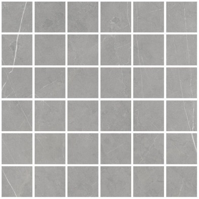 Мозаика Allure Mosaic 55 Grey Anti-Slip 30x30 керамогранит Living Ceramics чип 55х55 мм, серый LV11140