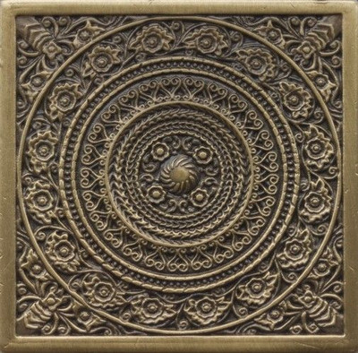 Вставка Металлическая Rosal Satined brass (бронза сатинированная) керамическая фото Вставка Металлическая Rosal Satined brass (бронза сатинированная) керамическая