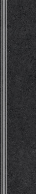 Ступень фронтальная Zimba Black Str 159,8x29,8x0,8 керамогранит матовая, структурированная Tubadzin 5900199274259