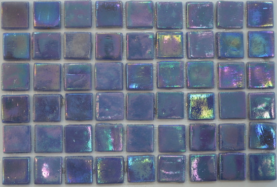 Мозаика Taurus-Lux-50 прокрашенная в массе стекло 32.7х32.7 см перламутровая чип 15х15 мм, сиреневый