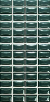 Настенная плитка 3D Bars Bevel Emerald Gloss 12.5х25 Wow глянцевая, рельефная (структурированная) керамическая УТ-00048735