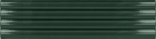 Настенная плитка Onda Laurel Green Glossy Equipe 5x20 глянцевая, рельефная (структурированная) керамическая 28485