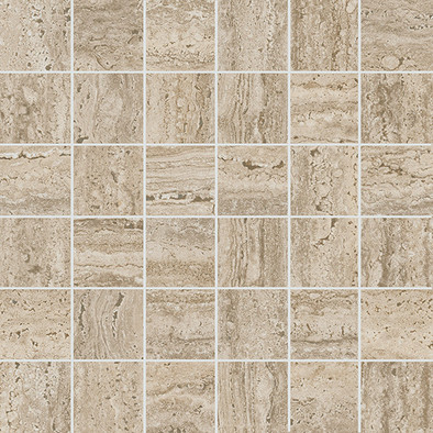 Мозаика Kerama Marazzi KMD2MSA009GR Про Травертин Декор Мозаичный Бежевый матовый обрезной керамогранит 30х30 см