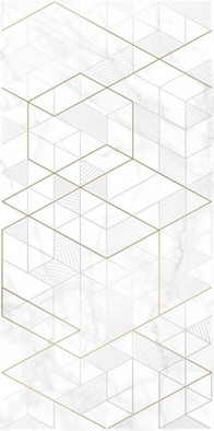 Декор (KT2L052DT-36) Calacatta ромбы белая 29.8x59.8 глянцевая керамический