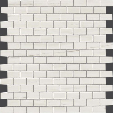 Декор Marvel Bianco D. Mosaico Lapp. Burattato керамогранит