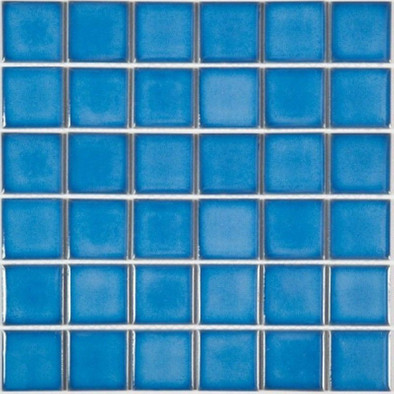 Мозаика PW4848-07 керамика 30.6х30.6 см глянцевая чип 48х48 мм, голубой