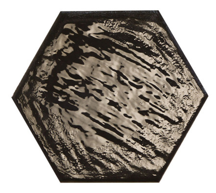 Керамогранит Rain Nero Hex 19.8х22.8 Prissmacer глянцевый, рельефный (рустикальный) универсальный 78803266