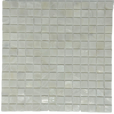 Мозаика Marble Mosaic White Shell ракушка 30.5х30.5 см чип 20х20 мм, белый