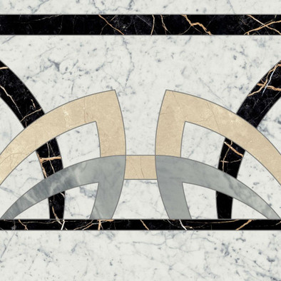 Декор Шарм Экстра Каррара Розон 60 Фашиа 60x60 люкс керамогранит