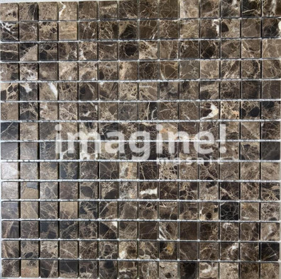 Мозаика Imagine Lab SGY3204MS камень 30.5х30.5 см матовая чип 15х15 мм бежевый, коричневый