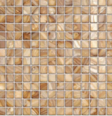 Мозаика Orro Mosaic Coffee Shell стекло 30х30 см полированная чип 20х20 мм бежевый