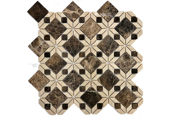 Мозаика Sultan 324.17х324.17 см мрамор Orro Mosaic Orro Stone матовая, коричневый