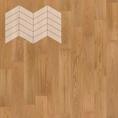 Паркетная доска Lab Arte Chevron Дуб Натур Кольт лак французская елка 400/337х110х14/3/60°