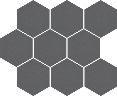 Мозаика Cambia Grafit Lappato Mosaic Heksagon 33,4x27,53 керамогранит лаппатированная, серый