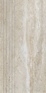 Ступень фронтальная Travertino Mat 59,8x29,6x0,8 керамогранит матовая Tubadzin 5900199252417