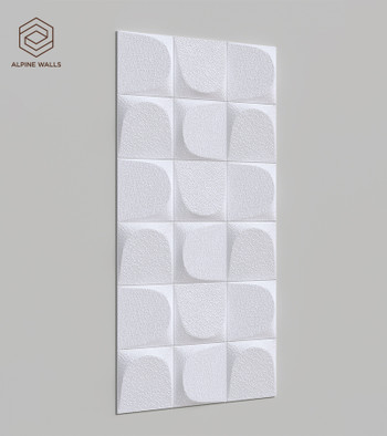 Стеновая декоративная панель Geometrium ECOGR0203W Alpine Walls под покраску 1200х600х25 мм