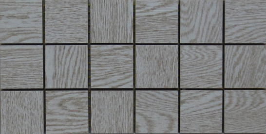 Мозаика Mk.Legnowrm1530 15х30 керамогранит матовая чип 5х5 мм, серый