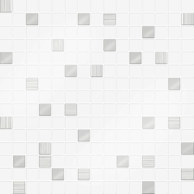 Мозаика 908V Valentino 29,5х29,5 керамика Eurotile Ceramica глянцевая, белый, серый