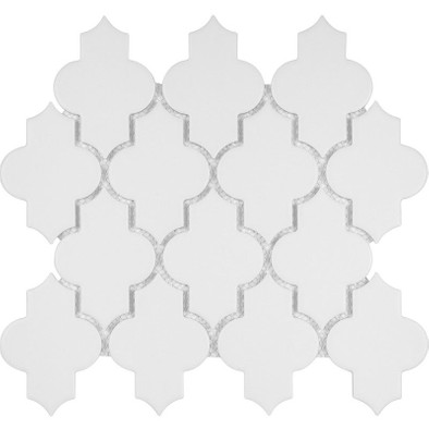 Мозаика KBO-1G (matt) керамика 26х27.5 см матовая, белый