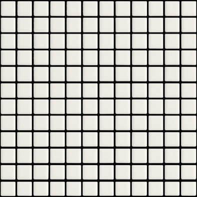 Мозаика Seta Ghiaccio керамика 30х30 см Appiani матовая чип 25х25 мм, белый SET 7001