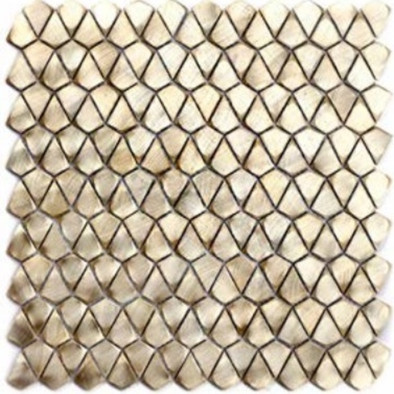 Мозаика Moreroom Stone Stamping Aluminum 29,1x29,8x0,6 (Gold) керамика матовая, золотой-oro-gold S117
