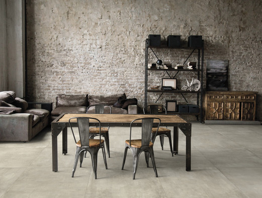 Керамогранит Industrial Ecru Rett 60x120 MGM Ceramiche матовый универсальная плитка INDUECR12036