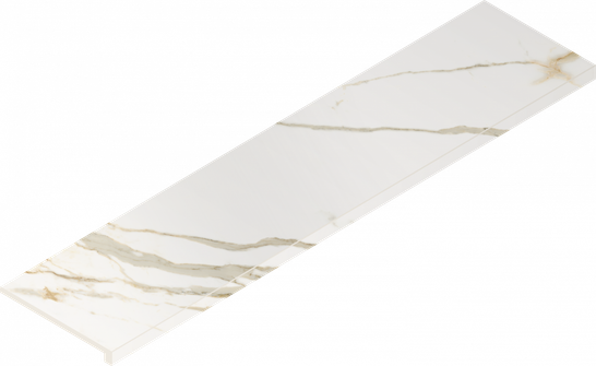 Ступень угловая Stellaris Calacatta Gold Scalino 33x120 Angolare Dx керамогранит матовая Italon 620070002599