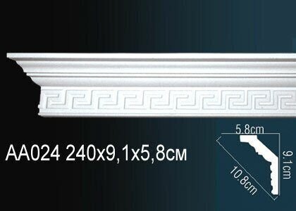 Перфект Карниз потолочный с рисунком AA024