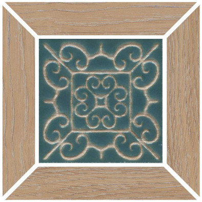 Декор ID153 Тровазо наборный бежевый матовый 13x13 Kerama Marazzi керамогранит