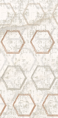 Декор Apulia Oro Hexagone Azori 31.5x63 глянцевый, матовый керамический 589002003
