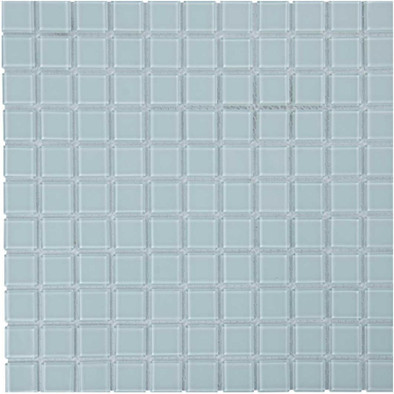 Мозаика стеклянная Aquaviva Сristall Белая LM-NW 30х30 см глянцевая чип 25х25 мм, 016973