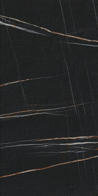 Керамогранит Sahara Noir Extra Bocciardato BookMatch А 162х324 толщ. 20.5 мм Laminam I Naturali Marmi антискользящий (grip), рельефный (рустикальный) универсальная плитка LAMF0M0168