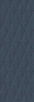 Настенная плитка Eclettica Blue Struttura Diamond 3D M1J8 40x120 керамическая