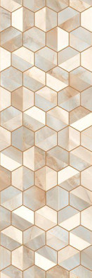 Настенная плитка EC. Rodas DC.Hex Warm 33.3x100 Eco Ceramica глянцевая керамическая