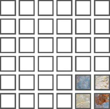 Мозаика для бассейна фарфоровая Serastone SS55 Serapool 5х5 матовая, рельефная, глазурованная под камень голубой, белый, бежевый