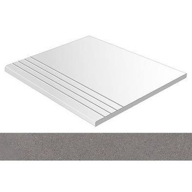 Ступень фронтальная Beta-R Peldano Plomo 59.3x59,3 керамогранит антискользящая (grip), матовая фото Ступень фронтальная Beta-R Peldano Plomo 59.3x59,3 керамогранит антискользящая (grip), матовая